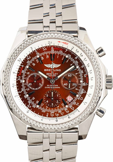 Pre-owned Breitling Bentley Havana Bronze Dial
