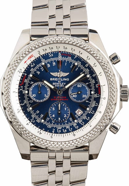 Pre-owned Breitling Bentley Blue Dial