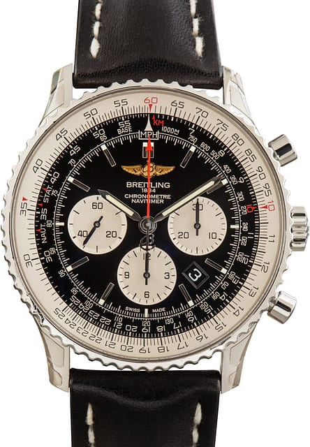 Factory Stickered Breitling Navitimer 01 Black Dial