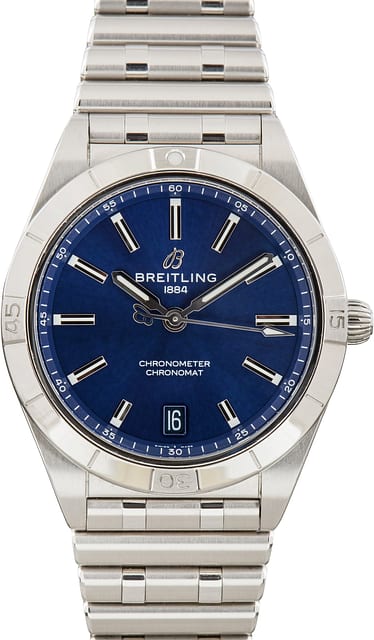 Pre-Owned Breitling Chronomat Automatic 36 Blue Index Dial