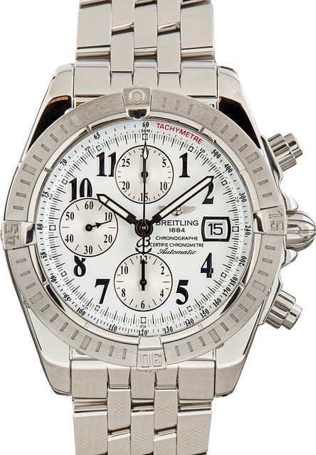 Breitling Chronomat White Arabic Dial