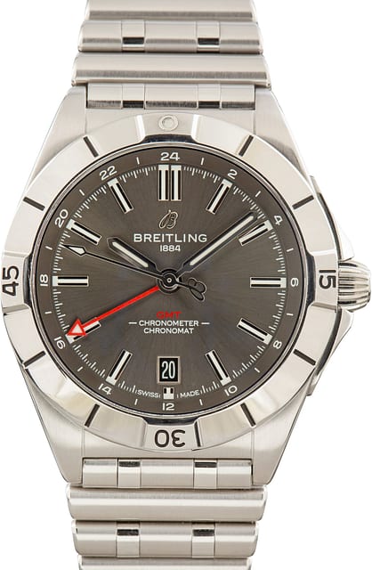 Pre-Owned Breitling Chronomat Automatic GMT 40 Anthracite Dial