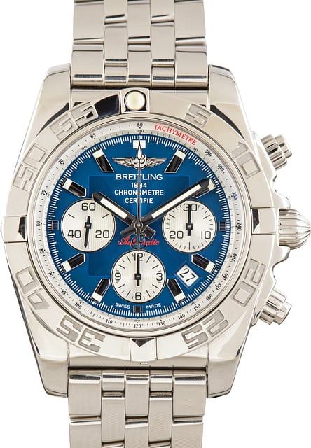 Pre-Owned Breitling Chronomat 44 Blue Dial