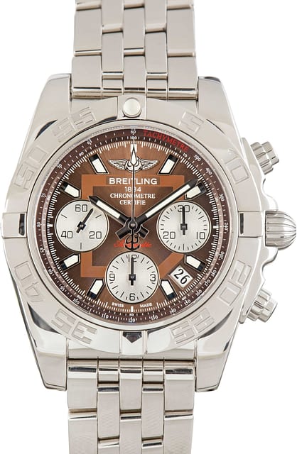 Pre-Owned Breitling Chronomat Evolution 41 Brown Dial
