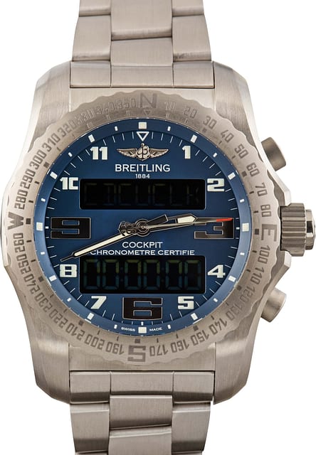 Breitling Cockpit B50 Titanium Blue Dial