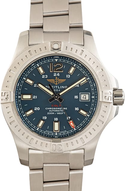 Pre-Owned Breitling Colt 41 Automatic Blue Dial