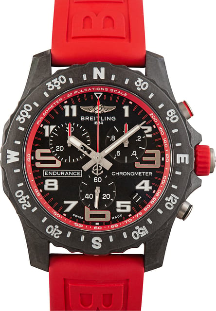Pre-Owned Breitling Professional Endurance Pro 44 Red Strap