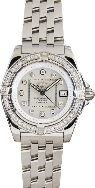 Ladies Breitling Galactic 32 Stainless Steel