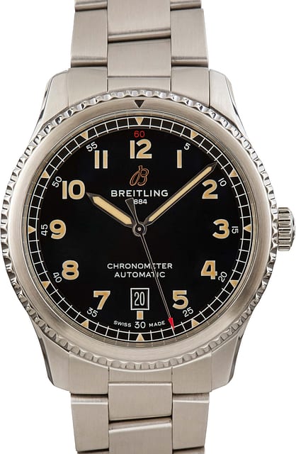 Breitling Aviator 8 Automatic 41 Black Dial