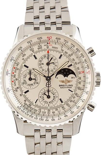 Pre-owned Breitling Navitimer Olympus Stainless Steel