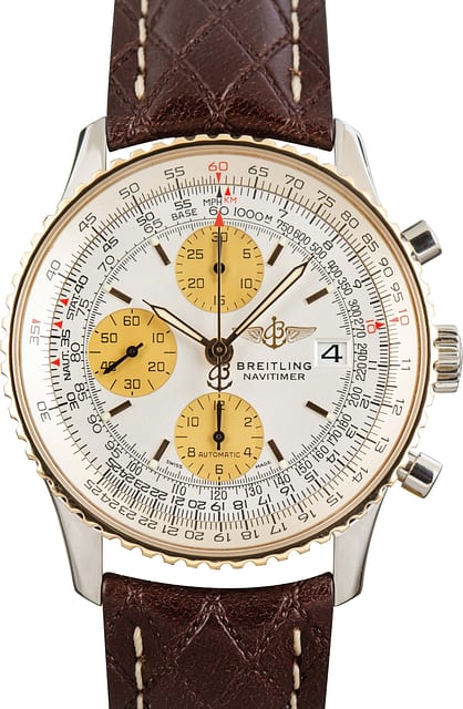 Pre-owned Breitling Old Navitimer II Silver Dial