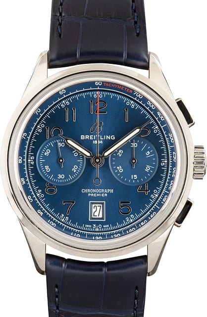 Pre-Owned Breitling Premier Chronograph Blue Dial