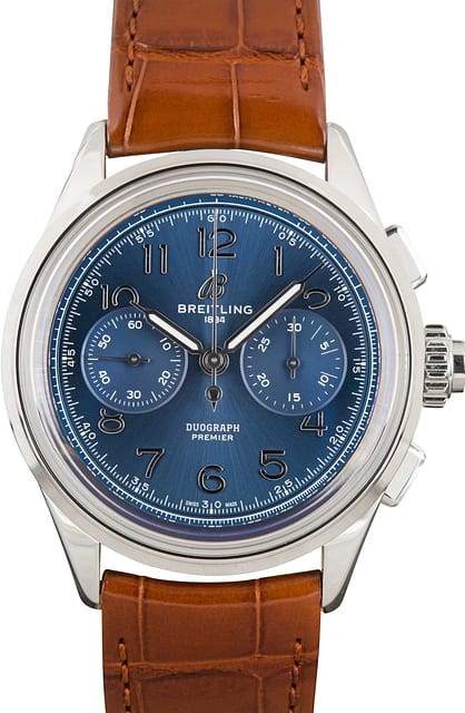 Pre-Owned Breitling Premier B15 Duograph 42 Stainless Steel