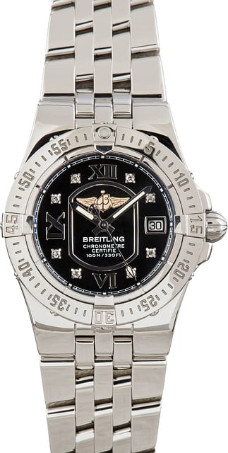 Breitling Starliner Stainless Steel Black Dial