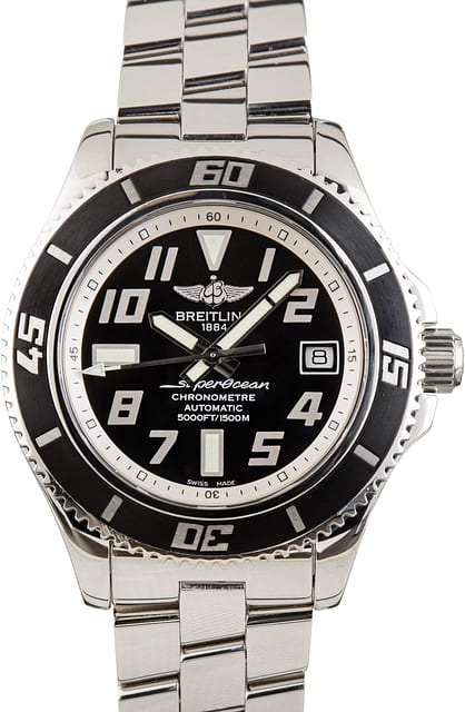Used Breitling Superocean Black Arabic Dial