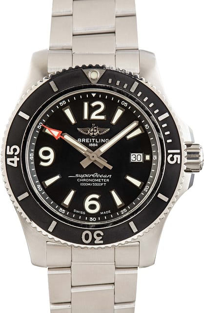 Preowned Breitling Superocean 44 Black Dial