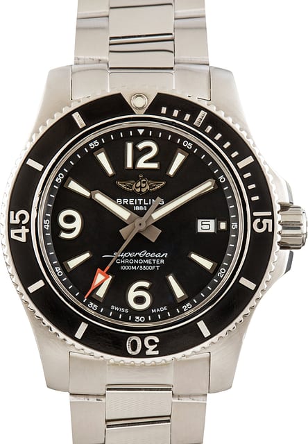 Pre-Owned Breitling Superocean 44 Black Luminous Dial