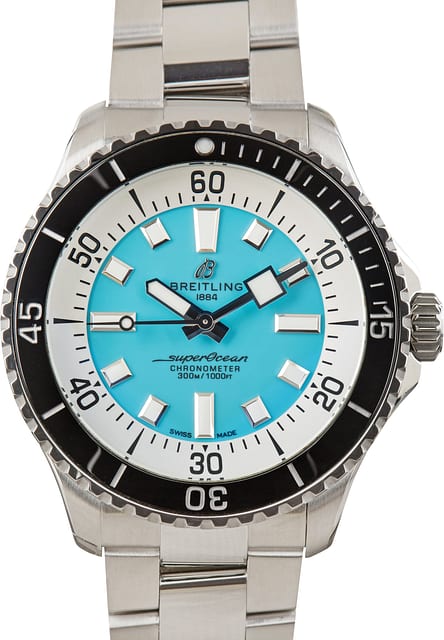 Used Breitling Superocean Automatic 44 Turquoise Dial