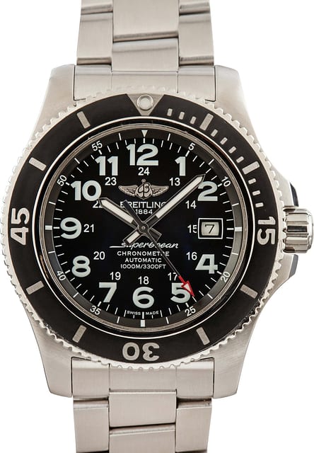 Breitling Superocean II Black Arabic Dial