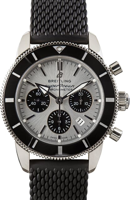Pre-Owned Breitling Superocean Heritage B01 Chronograph 44 Silver Dial