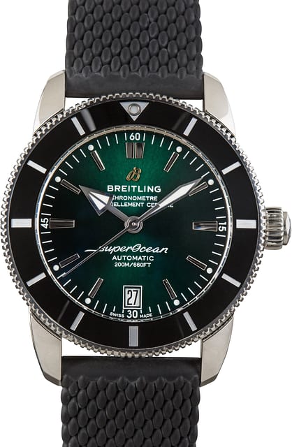 Pre-Owned Green Dial Breitling Superocean Heritage B20 Automatic 42