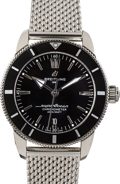 Pre-Owned Breitling Superocean Heritage II Black Dial