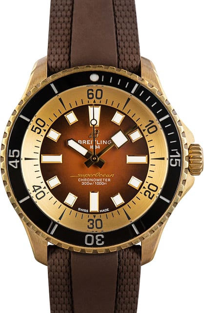 Pre-Owned Breitling Superocean 44 Brown Dial