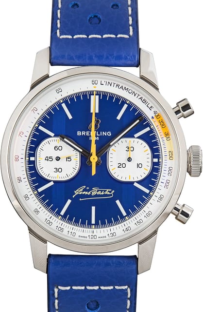 Breitling Top Time B01 Gino Bartali Blue Dial