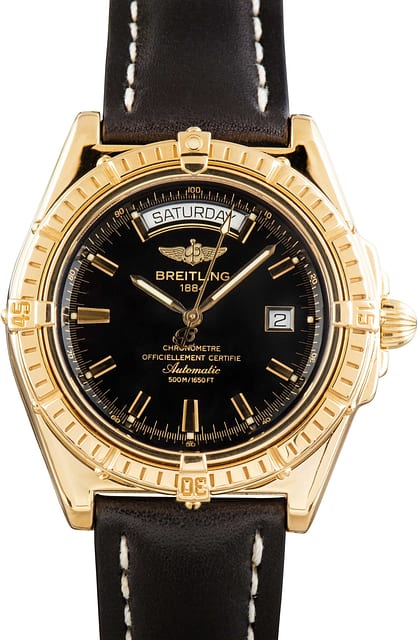 Pre-Owned Breitling Windrider Headwind Yellow Gold Limited Edition