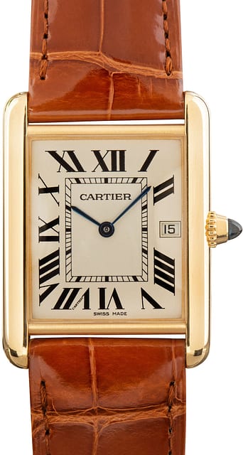 Cartier Tank Louis Ref W1529756 18k Yellow Gold