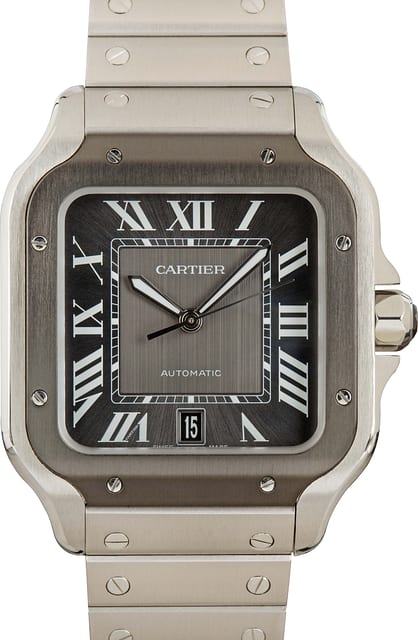 Cartier Santos De Cartier Large Steel & DLC Model
