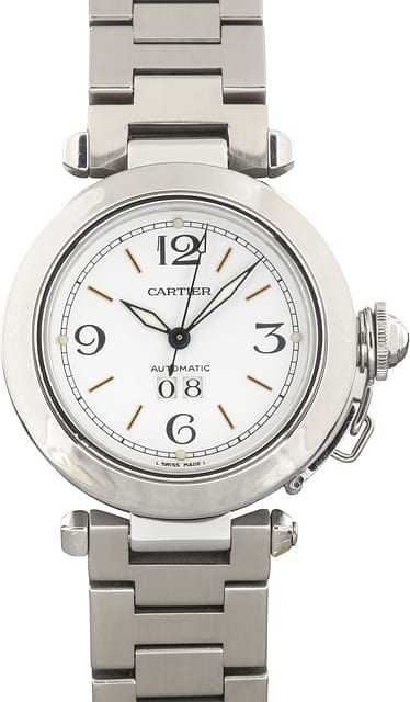 Pre-Owned Cartier Pasha Ref W31044M7 Stainless Steel