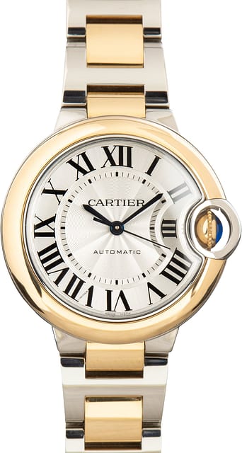 Pre-Owned Ballon Bleu de Cartier W2BB0037 Steel & Yellow Gold