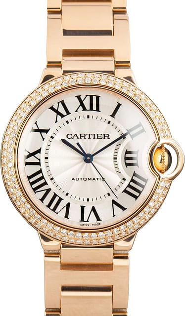 Cartier Ballon Bleu WE9005Z3 Diamond Bezel
