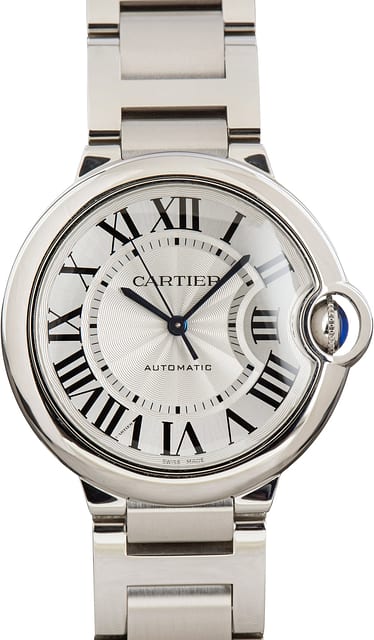Pre-Owned Ballon Bleu de Cartier WSBB0048 Silver Roman Dial