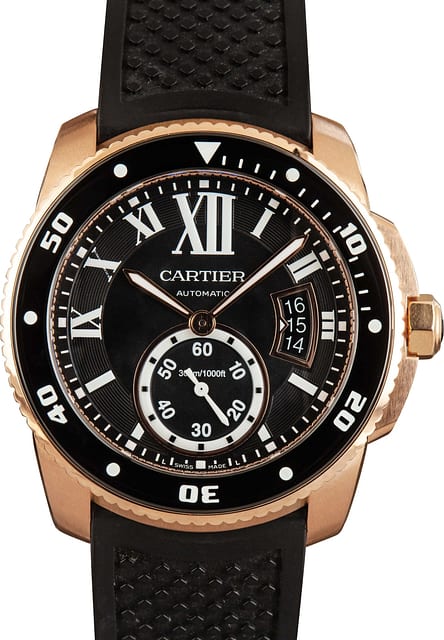 Calibre De Cartier 18k Rose Gold
