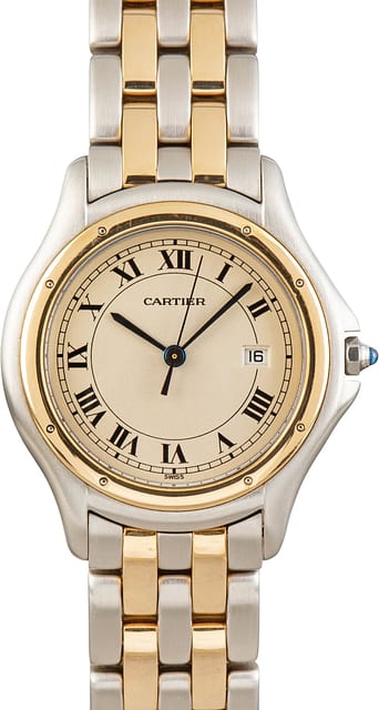Cartier Cougar Ref W35006B6 Steel & Yellow Gold
