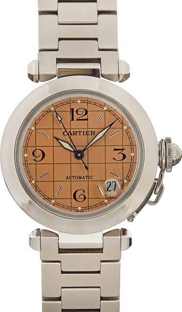 Ladies Cartier Pasha Black Dial