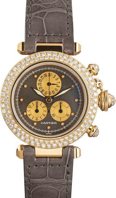 Pre-Owned Cartier Pasha Ref W3008051 Diamond Bezel