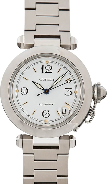 Cartier Pasha C Ref W31015M7 White Dial