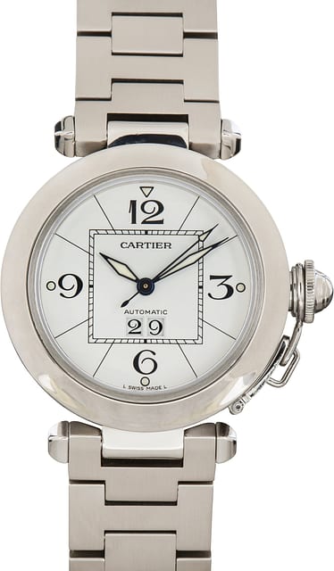 Pre-Owned Cartier Pasha C ref W31055M7 White Dial