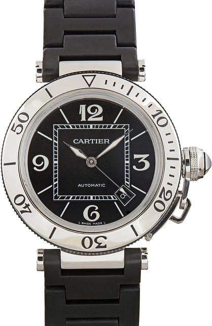 Cartier Pasha Seatimer Black Dial