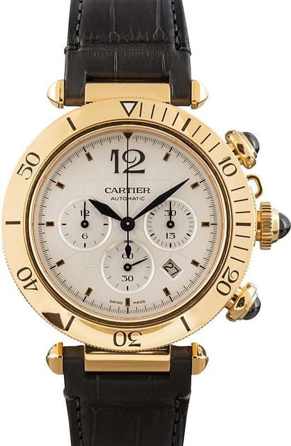 Pre-owned Pasha De Cartier W 18k Yellow Gold