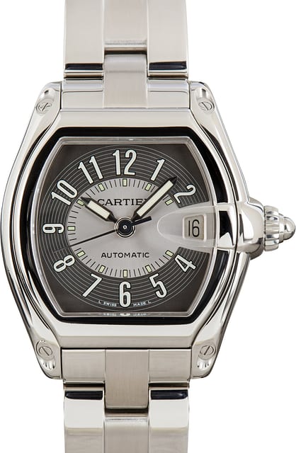 Pre-Owned Cartier Roadster W62001V3 Tuxedo Dial