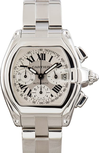 Cartier Roadster Chronograph W62006X6 Stainless Steel