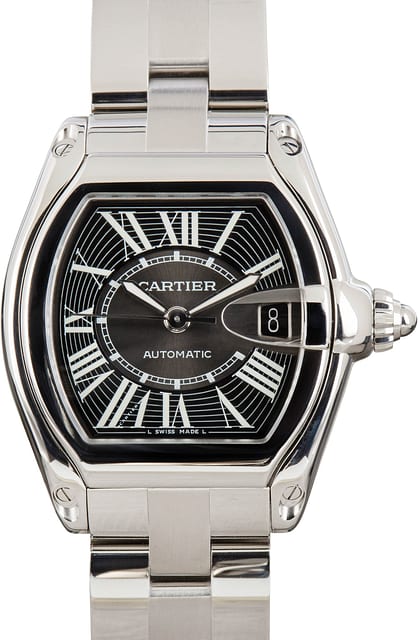 Cartier Roadster W62041V3 Black Roman Dial