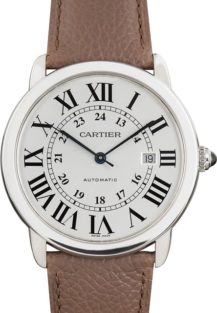 Pre-Owned Cartier Ronde Solo De Cartier W6701010 XL Model