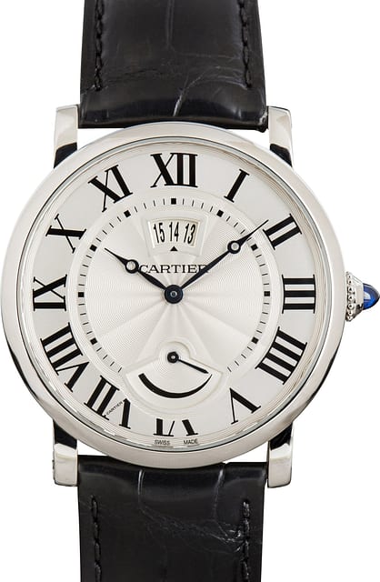 Pre-Owned Rotonde de Cartier W1556369 Silver Dial
