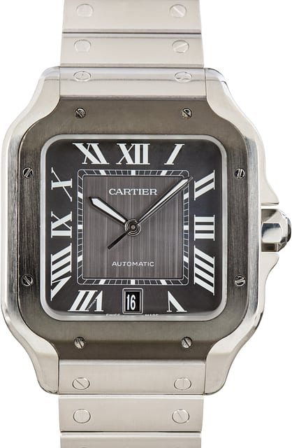 Pre-Owned Cartier Santos De Cartier Ref WSSA0037 Large Model