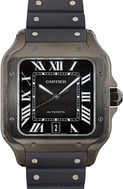 Pre-Owned Santos de Cartier WSSA0039 Large Model